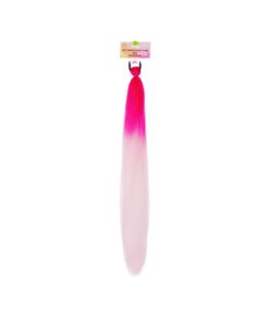 Light Pink Hot Pink Party Wig 65cm