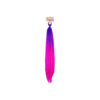 Purple Hot Pink Party Wig 65cm