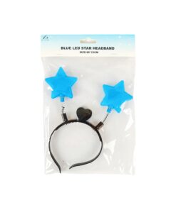Blue LED Star Headband 20x23cm