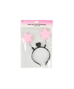Pink LED Star Headband 20x23cm