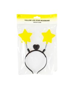 Yellow LED Star Headband 20x23cm