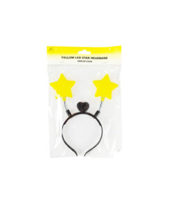 Yellow LED Star Headband 20x23cm