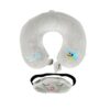 Grey Shark U Shaped Neck Pillow with Eye Mask