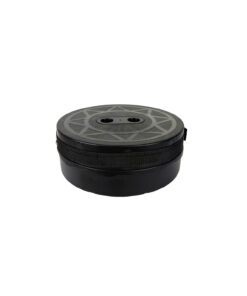 Black Outdoor Folding Stool 25x43.5cm
