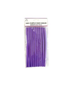 Purple Hair Curler 24cm 10pc