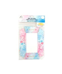 Boy or Girl Snack Trays 14x8x4.4cm 12pc