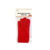 Red Short Plain Gloves Child