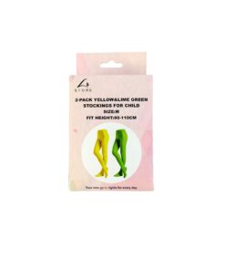 Yellow Lime Green Stockings Child M