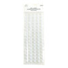 White Rhinestones Stickers 12mm 80pc
