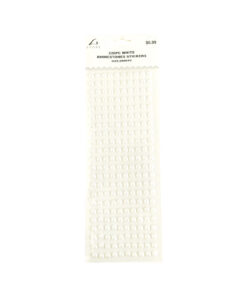 White Rhinestones Stickers 8mm 220pc