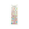 Colorful Heart Rhinestone Stickers 14mm 60pc