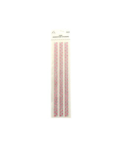 Pink Cube Rhinestone Stickers