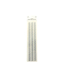 Silver Cube Rhinestone Stickers