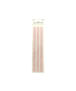 Pink Dot Rhinestone Stickers