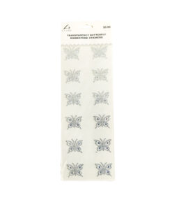 Transparency Butterfly Rhinestones Stickers