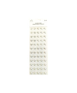 Silver Star Rhinestone Stickers