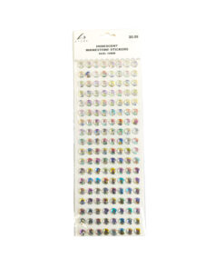 Iridescent Rhinestone Stickers 10mm