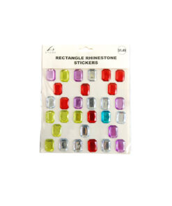 Rectangle Rhinestone Stickers 30pc