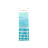Blue Round Rhinestone Stickers