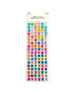 Colorful Rhinestone Stickers 108pc