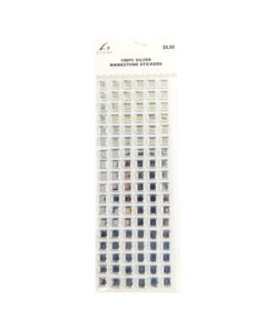Silver Rhinestone Stickers 108pc