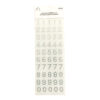 Silver Number 0-9 Rhinestone Stickers