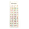Colorful Number 0-9 Rhinestone Stickers