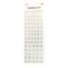 Silver Number Symbol Rhinestone Stickers