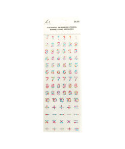 Colorful Number Symbol Rhinestone Stick