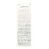 Silver Letters Rhinestone Stickers