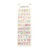 Colorful Letters Rhinestone Stickers