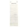 Small Silver Letters Rhinestone Stickers