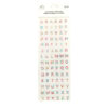 Small Colorful Letters Rhinestone Stickers