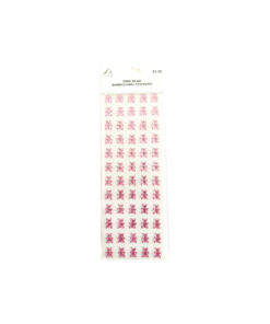 Pink Bear Rhinestone Stickers