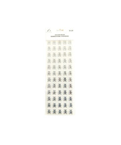 Silver Bear Rhinestone Stickers