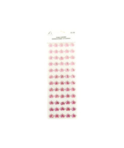 Pink Crown Rhinestone Stickers