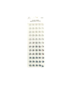 Silver Crown Rhinestone Stickers