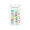 Colorful "HAPPY BIRTHDAY"Rhinestone Stickers 19.5x10cm