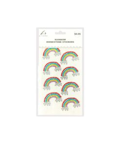 Rainbow Rhinestone Stickers 19.5x10cm