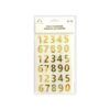 Gold Number Mirror Stickers