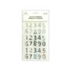 Silver Number Mirror Stickers