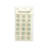 Iridescent Glitter Round Rhinestone Stickers 18pc