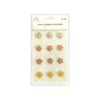 Colorful Flower Stickers 12pc