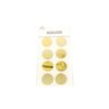 Gold Round Mirror stickers 19.5x10cm 8pc