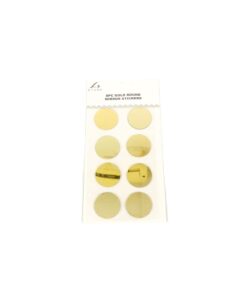 Gold Round Mirror stickers 19.5x10cm 8pc