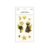Gold Angle Mirror stickers 19.5x10cm