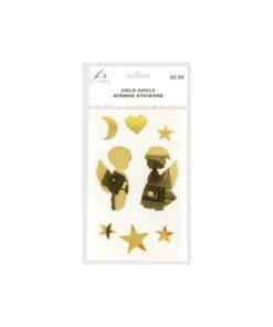 Gold Angle Mirror stickers 19.5x10cm