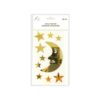 Gold Moon Mirror stickers 19.5x10cm