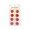 Pink Smile Face Rhinestone Stickers