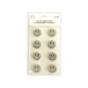 Silver Smile Face Rhinestone Stickers